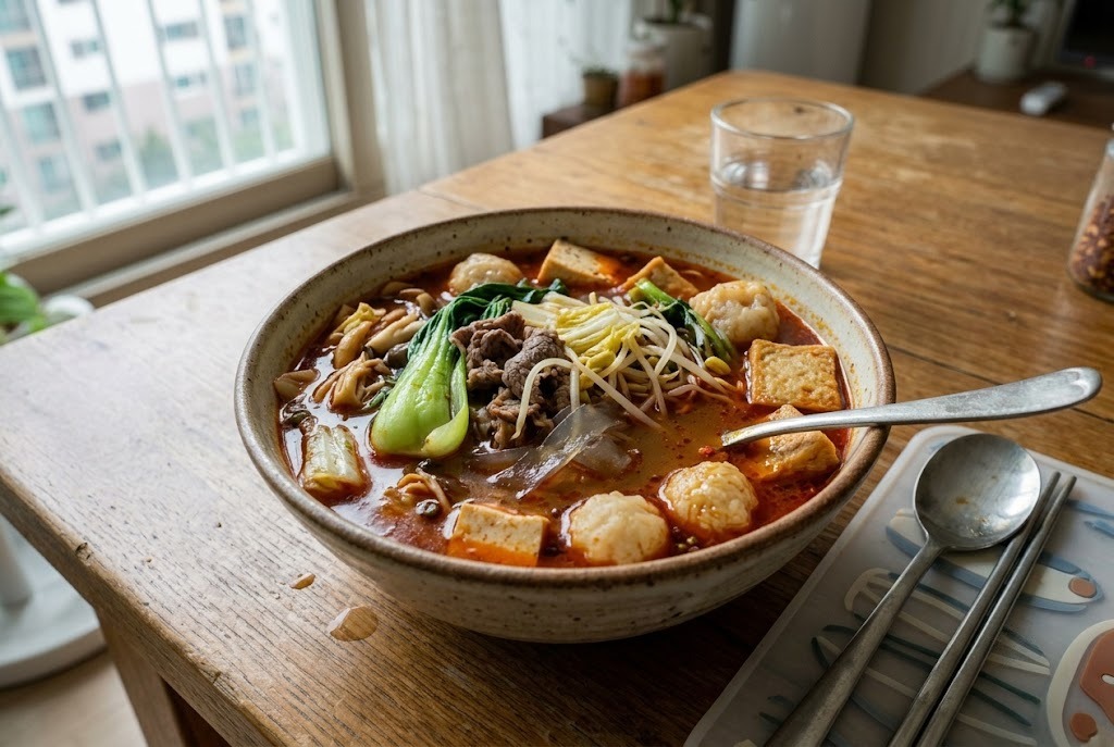 얼얼하고 진한 마라탕 레시피, 마라 기름과 재료 넣는 순서가 비법
